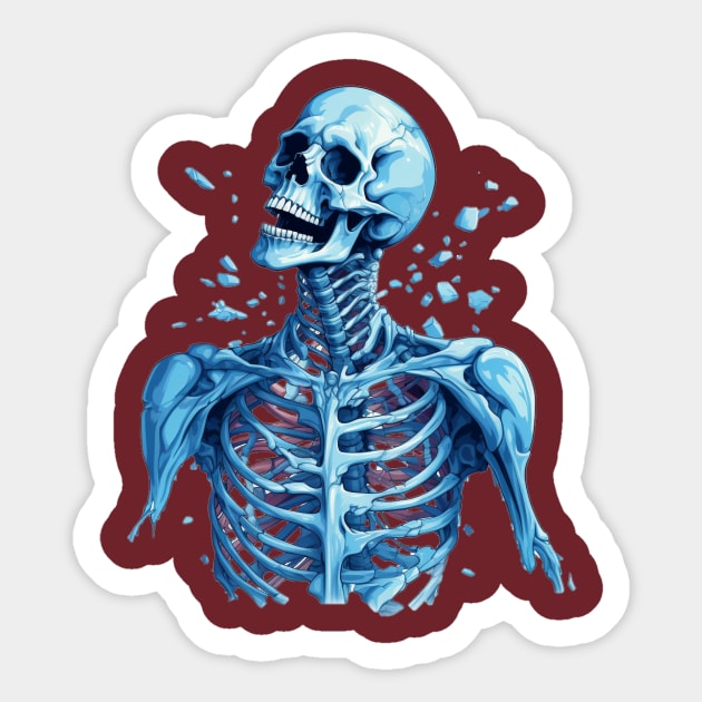 Skeleton Sticker by Jason's Finery